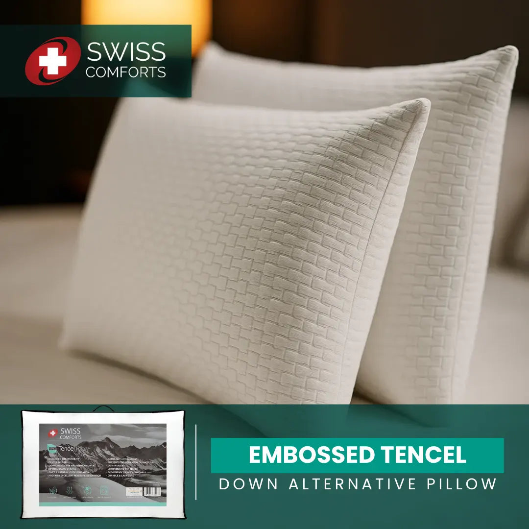Swiss Comforts Tencel down alternative pillows